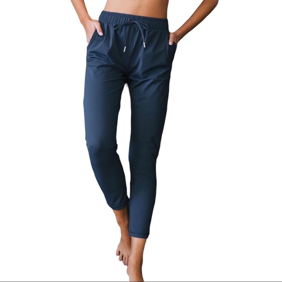 ZYIA Pants - Zyia Motion Joggers Navy Blue Size XL Athletic Activewear Travel Pants